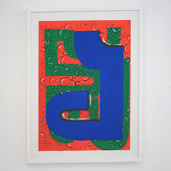 Sarah Verbeek - Untitled - 70x50cm Acrylverf en oliepastel op papier