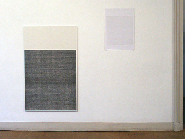 Sarah van der Lijn - 70 procent grijs #1 & Grijs - 122x76cm Potlood op MDF & 59x42cm Potlood op papier