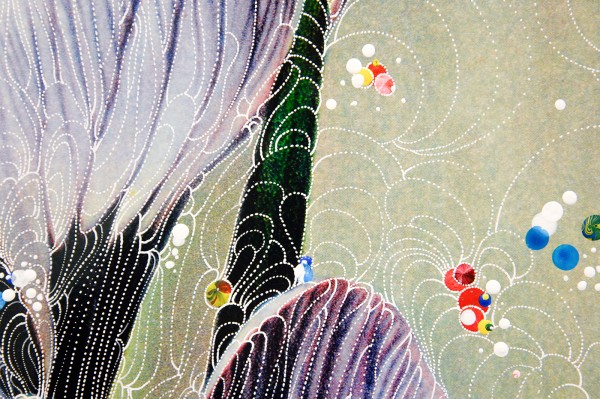 Sebastiaan Bremer - Crocus Striped Beauty - 60x84cm Beschilderde digitale print (detail)