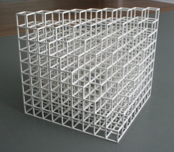 Sol LeWitt - Floor Piece No1 (Cube Structure Based On Nince Modules) Sol LeWitt - Floor Piece No1 (Cube Structure Based On Nince Modules)