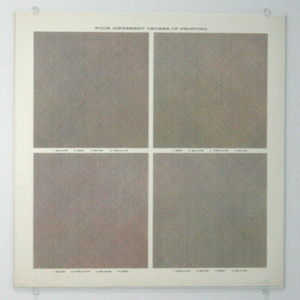 Sol LeWitt - Four Different Orders of Printing Sol LeWitt - Four Different Orders of Printing