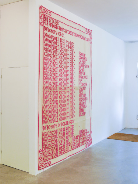 Suzan Kolen - ./Hackcode - 245x300cm Borduursel