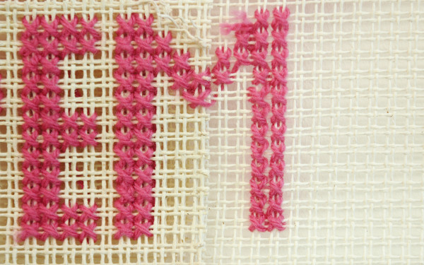 Suzan Kolen - ./Hackcode - 245x300cm Borduursel