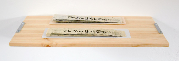 Sven Sachsalber - The New York Times 2013 & The New York Times 2014 - Collages van krantenpapier van The New York Times