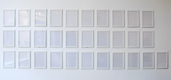 Sven Sachsalber - Write Until Tomorrow - 29x21cm 31 handgeschreven pagina's tekst met potlood