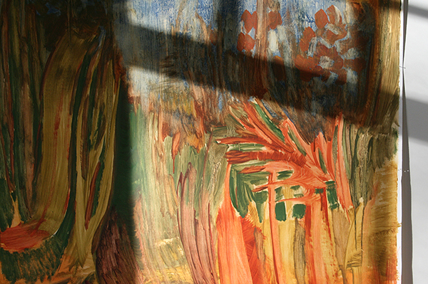 Tessa Chaplin - Zonder Titel - 200x150cm Olieverf op papier (detail)