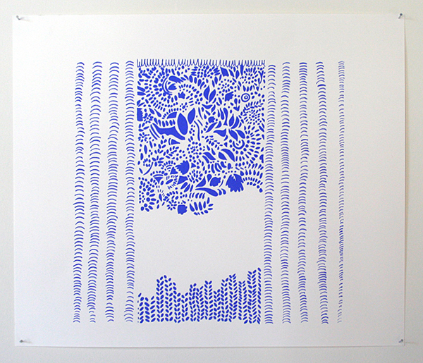 Tessa Chaplin - Zonder Titel - Zeefdruk