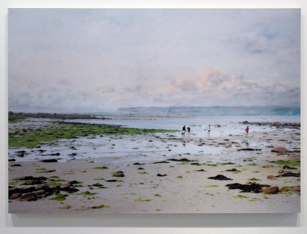 Tessa Verder - Blaue Blume 4 - 110x157cm Foto collage op dibond