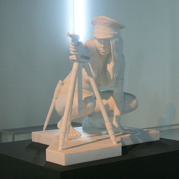 Thom Puckey - Figure with Luger and Nazi Regalia - Marmer