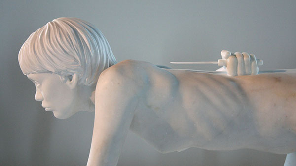 Thom Puckey - Isabelle Schiltz as Crawling Figure - Marmer (detail)