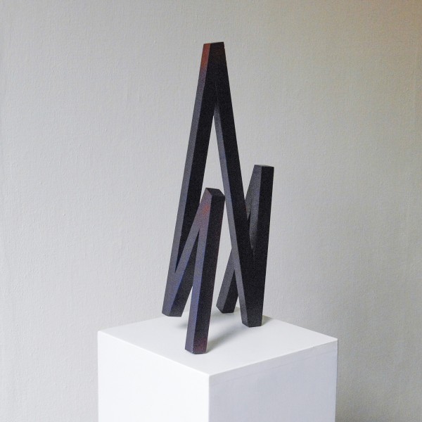 Tijl Orlando Frijns - Dark Line - Acrylinkt op grenen