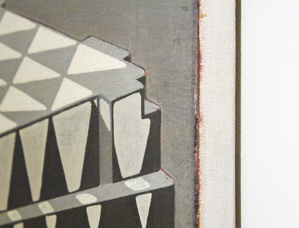 Ton Kraayeveld - Zonder Titel (initiatie) - Olieverf op doek, 2009 (detail)