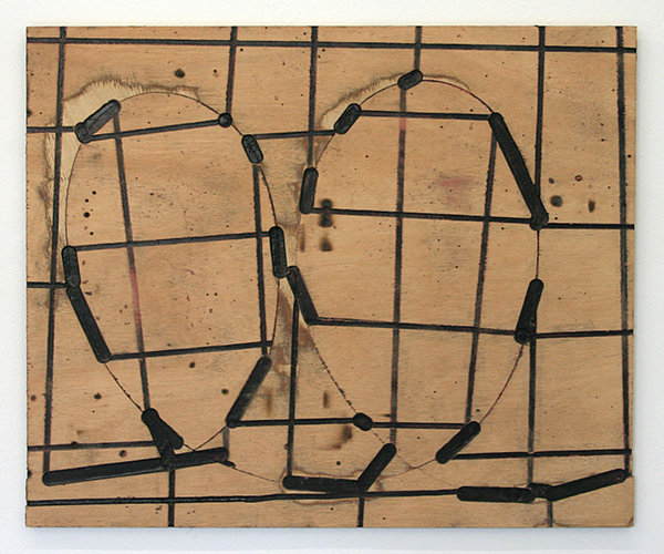 Ton van Kints - J & J - Turning Tables 2 - 51x61x2cm Acrylverf, houtlijm en multplex