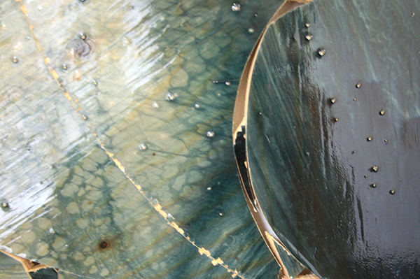 Ton van Kints - vlnr onbekend, Jozef, Maria, Jezus - 43cm Ddlak, underlayment (detail)