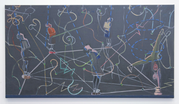 Toon Teeken - About Aloft - 100x180cm Olieverf op linnen 2013