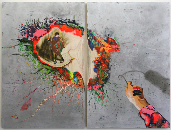 V&B - Until You Find Your Green - 120x160cm Olieverf op paneel V&B - Until You Find Your Green - 120x160cm Olieverf op paneel