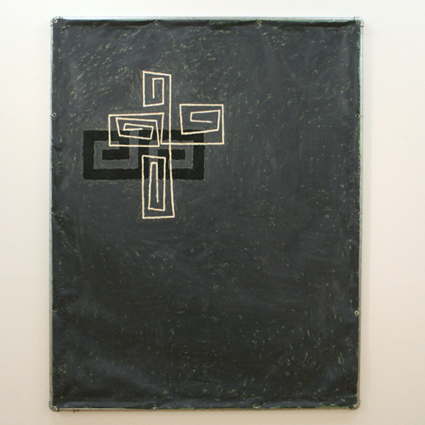 Valentin Carron - Homo Faber (Torbido) - Tiflex op zeildoek, gegalvaniseerde buis en plastic tie-raps