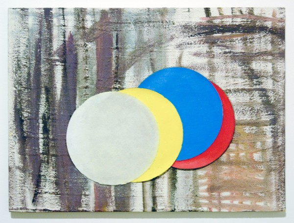 Walter Swennen - Disks - Olieverf op canvas 2006