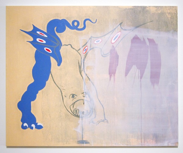 Walter Swennen - Paolo Meets Maloclm - Acrylverf op doek, 2014