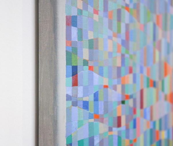 Werner Cuvelier - De Noordzee ter hoogte van de Haan aan zee - Olieverf op doek, 2009-2013 (detail)