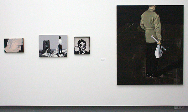 Wilhelm Sasnal - Wojtek & Ruins of the Castle Potrait (Skull) & Onbekende titel - Olieverf op canvas Wilhelm Sasnal - Wojtek & Ruins of the Castle Potrait (Skull) & Onbekende titel - Olieverf op canvas