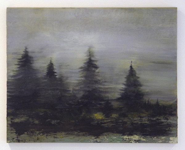 Willem Sanders - Mediated Landscape #2 - 40x40cm Olieverf op paneel