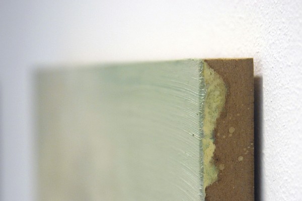 Willem Sanders - Mediated Landscape #3 - 40x40cm Olieverf op paneel (detail)