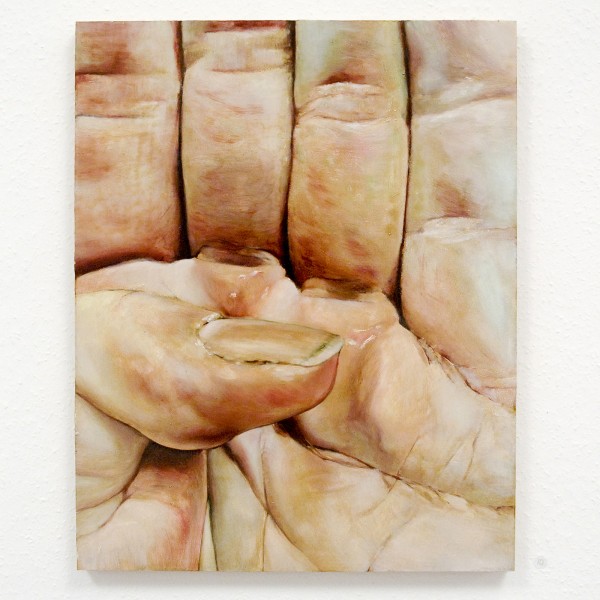 Willem Sanders - The Hand of the Artist after Gardening #08 - 50x40cm Olieverf op MDF