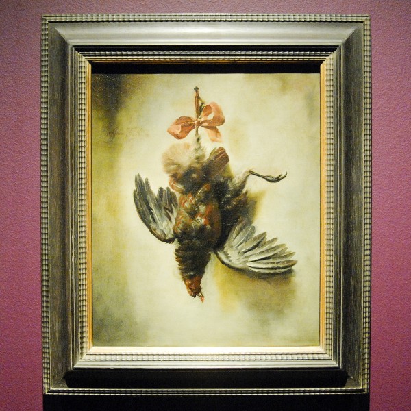 William Gowe Ferguson - Trompe l'oeil met patrijs - Olieverf op doek