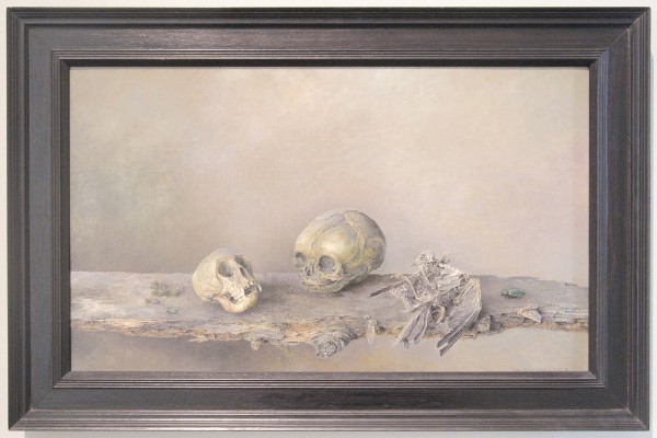 Wim Schumacher - Stilleven met schedels en vogelskelet - Olieverf op doek, 1942