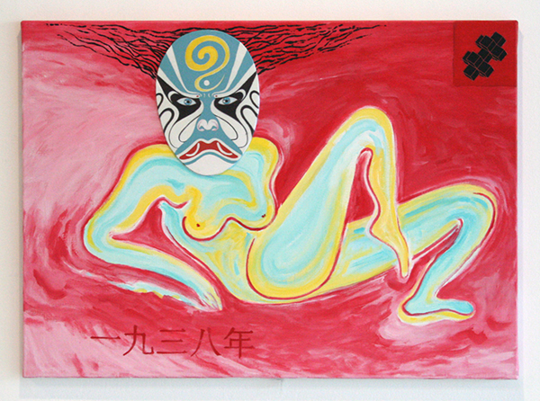 Woody van Amen - Factor two - 65x90cm Acrylverf op canvas