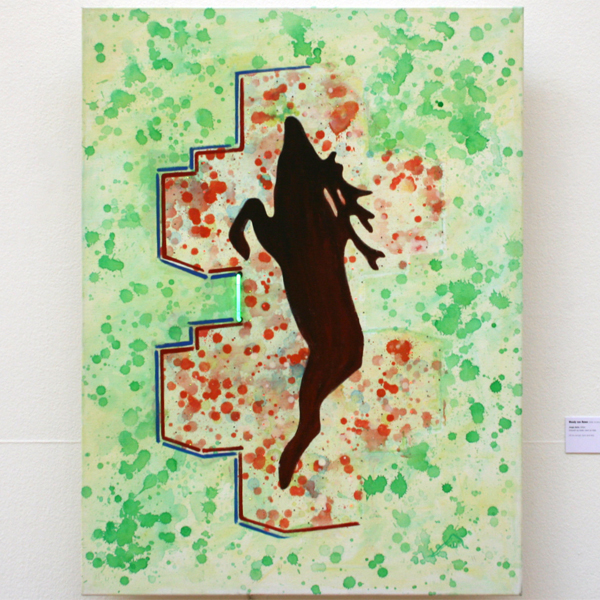 Woody van Amen - Jingle Bells - Olieverf op doek, neon en Led Woody van Amen - Jingle Bells - Olieverf op doek, neon en Led