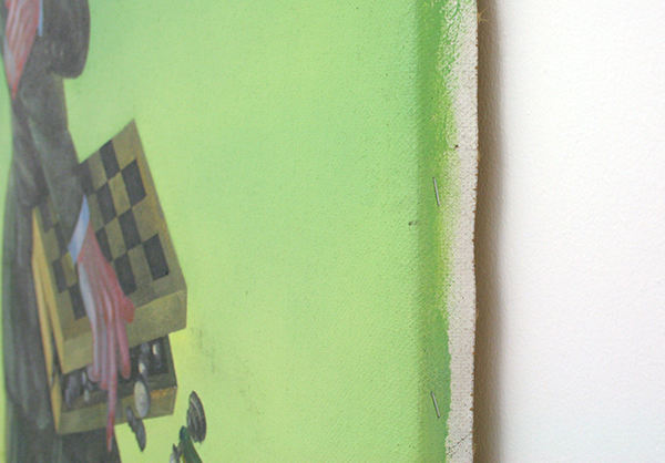 Yuri Rodekin - Green Snake - 170x85cm Olieverf op canvas (detail)