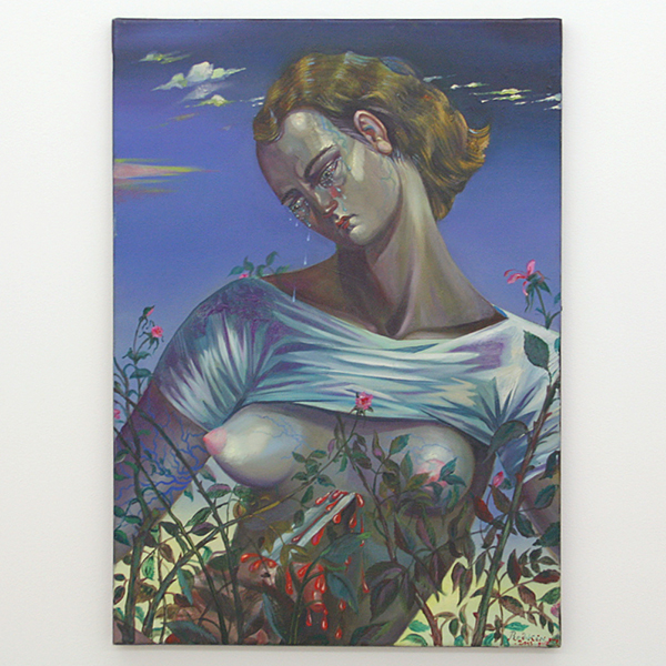 Yuri Rodekin - Playing Lucrezia - 70x50cm Olieverf op canvas